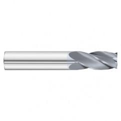 11/32 Dia. x 2-1/2 Overall Length 4-Flute Square End Solid Carbide SE End Mill-Round Shank-Center Cut-TiCN - Caliber Tooling