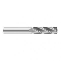 5/16 Dia. x 4 Overall Length 4-Flute .060 C/R Solid Carbide SE End Mill-Round Shank-Center Cut-Uncoated - Caliber Tooling