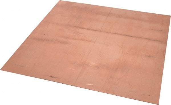 Value Collection - 0.05 Inch Thick x 12 Inch Square, Copper Sheet - Alloy 110 - Caliber Tooling