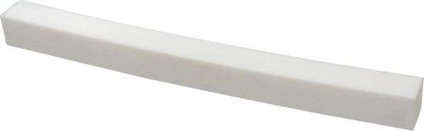 Made in USA - 1 Ft. Long x 1 Inch Wide x 1 Inch High, Virgin PTFE, Square Plastic Bar - White, +0.030 - 0.000 Tolerance - Caliber Tooling