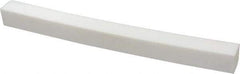 Made in USA - 1 Ft. Long x 1 Inch Wide x 1 Inch High, Virgin PTFE, Square Plastic Bar - White, +0.030 - 0.000 Tolerance - Caliber Tooling