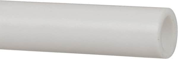 Made in USA - 3/8 Inch Outside Diameter x 5 Ft. Long, Plastic Round Tube - PTFE (Virgin), +/- 0.025 Inch Tolerance - Caliber Tooling