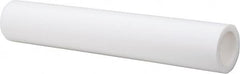 Made in USA - 2 Inch Outside Diameter x 5 Ft. Long, Plastic Round Tube - PTFE (Virgin), +/- 0.050 Inch Tolerance - Caliber Tooling