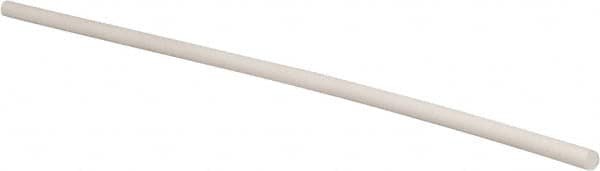 Made in USA - 2' Long, 5/8" Diam, PTFE (Glass-Filled) Plastic Rod - +0.005 Inch Length Tolerance - Caliber Tooling