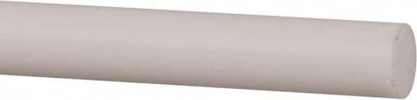 Made in USA - 4' Long, 5/8" Diam, PTFE (Mechanical Grade) Plastic Rod - +0.005 Tolerance - Caliber Tooling