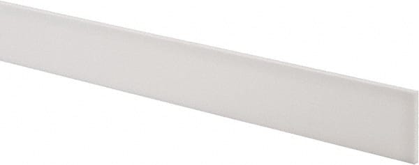 USA Sealing - 2' x 1-1/2" x 1/8" White PTFE (Virgin) Rectangular Bar - Caliber Tooling