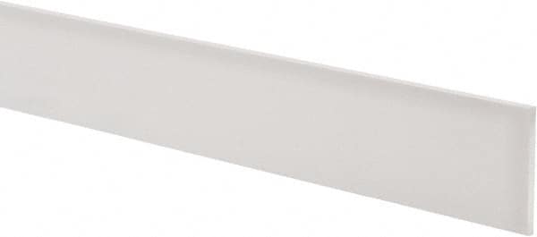 USA Sealing - 1' x 2" x 1/8" White PTFE (Virgin) Rectangular Bar - Caliber Tooling