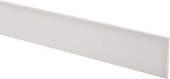 Made in USA - 3 Ft. Long x 2 Inch Wide x 1/8 Inch High, Virgin PTFE, Rectangular Plastic Bar - White, +/- 0.060 Tolerance - Caliber Tooling