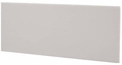 Made in USA - 4 Ft. Long x 4 Inch Wide x 1/8 Inch High, Virgin PTFE, Rectangular Plastic Bar - White, +/- 0.060 Tolerance - Caliber Tooling