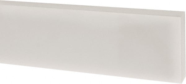 USA Sealing - 1' x 1" x 1/4" White PTFE (Virgin) Rectangular Bar - Caliber Tooling