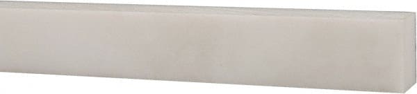 USA Sealing - 1' x 1/2" x 3/8" White PTFE (Virgin) Rectangular Bar - Caliber Tooling