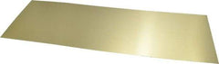 Made in USA - 10 Piece, 18 Inch Long x 6 Inch Wide x 0.01 Inch Thick, Shim Sheet Stock - Brass - Caliber Tooling