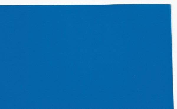 Made in USA - 1 Piece, 10" Wide x 20" Long Plastic Shim Stock Sheet - Blue, ±10% Tolerance - Caliber Tooling