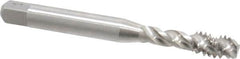 Balax - 1/4-20 UNC 3 Flute 2B Modified Bottoming Spiral Flute Tap - Powdered Metal, Bright Finish, 2-1/2" OAL, Right Hand Flute, Right Hand Thread, H5, Series BX200 - Caliber Tooling