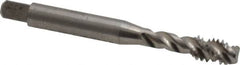 Balax - 1/4-20 UNC 3 Flute Modified Bottoming Spiral Flute Tap - Powdered Metal, Bright Finish, 2-1/2" OAL, Right Hand Flute, Right Hand Thread, Oversize, H7, Series BX200 - Caliber Tooling