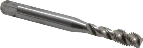 Balax - 1/4-28 UNF 3 Flute Modified Bottoming Spiral Flute Tap - Powdered Metal, Bright Finish, 2-1/2" OAL, Right Hand Flute, Right Hand Thread, H2, Series BX200 - Caliber Tooling