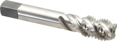 Balax - 3/4-10 UNC 4 Flute Modified Bottoming Spiral Flute Tap - Powdered Metal, Bright Finish, 4-1/4" OAL, Right Hand Flute, Right Hand Thread, H3, Series BX200 - Caliber Tooling