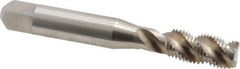 Balax - 3/8-24 UNF 3 Flute 3B Modified Bottoming Spiral Flute Tap - Powdered Metal, Bright Finish, 2-15/16" OAL, Right Hand Flute, Right Hand Thread, H3, Series BX200 - Caliber Tooling