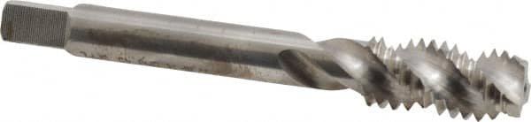 Balax - 7/16-14 UNC 3 Flute Modified Bottoming Spiral Flute Tap - Powdered Metal, Bright Finish, 3-5/32" OAL, Right Hand Flute, Right Hand Thread, H3, Series BX200 - Caliber Tooling