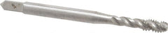 Balax - #8-32 UNC 3 Flute 3B Modified Bottoming Spiral Flute Tap - Powdered Metal, Bright Finish, 2-1/8" OAL, Right Hand Flute, Right Hand Thread, H2, Series BX200 - Caliber Tooling