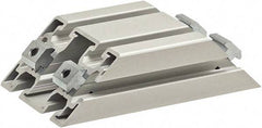 80/20 Inc. - 40mm Wide, Open Shelving Accessory/Component - Aluminum, Clear Anodized Finish, 160mm Long, Use with 4590 - Caliber Tooling