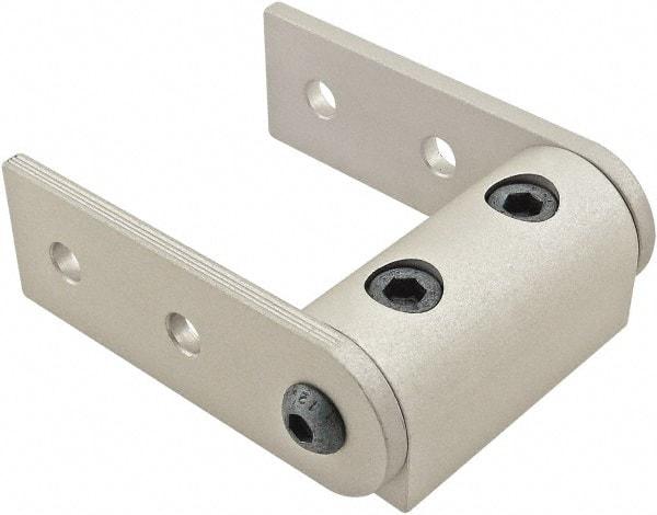 80/20 Inc. - 25mm Wide, Open Shelving Universal Pivot Nub Assembly - Aluminum, Clear Anodized Finish, 75mm Long, Use with 25 Series & Bolt Kit 75-3404 - Caliber Tooling