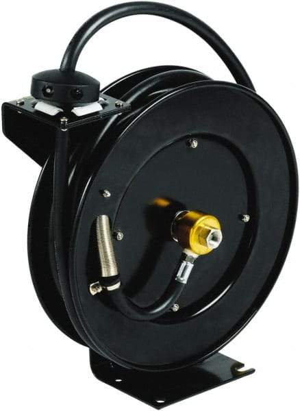 T&S Brass - 35' Spring Retractable Hose Reel - 300 psi, Hose Included - Caliber Tooling