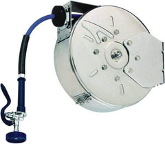 T&S Brass - 30' Spring Retractable Hose Reel - 300 psi, Hose Included - Caliber Tooling