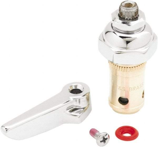 T&S Brass - Right Hand Spindle with Spring Check, Faucet Stem and Cartridge - For Use with Pre-Rinses and Svc. Sink Faucets - Caliber Tooling