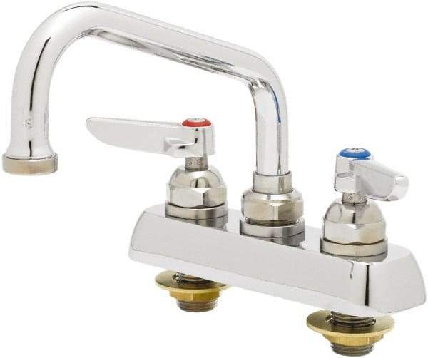 T&S Brass - Standard, 2 Way Design, Deck Mount, Workboard Deck Mount Faucet - 6 Inch Spout, Lever Handle - Caliber Tooling