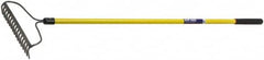 Ability One - Bow Rake with 57" Straight Fiberglass Handle - 16 Tines, 2-1/2" Tine Length - Caliber Tooling