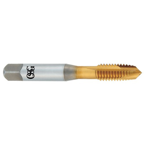 ‎1/4-28 Dia-H3-3 FL-HSS-TiN-Plug Spiral Point Tap - Caliber Tooling