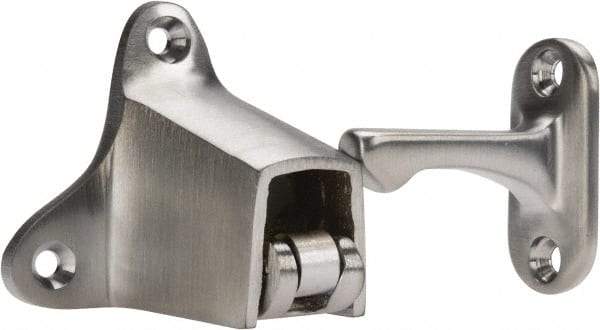 Don-Jo - 4" Long Satin Chrome Door Holder - Heavy-Duty Grade, 4" Stem Length - Caliber Tooling