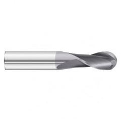 13/32 x 1 x 2-3/4 2 Flute Ball Nose  End Mill- Series 3215SD - Caliber Tooling