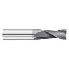 27/64 Dia. x 2-3/4 Overall Length 2-Flute Square End Solid Carbide SE End Mill-Round Shank-Center Cut-TiAlN - Caliber Tooling