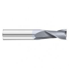 17/64 Dia. x 2-1/2 Overall Length 2-Flute Square End Solid Carbide SE End Mill-Round Shank-Center Cut-TiCN - Caliber Tooling