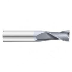 17/64 Dia. x 2-1/2 Overall Length 2-Flute Square End Solid Carbide SE End Mill-Round Shank-Center Cut-TiCN - Caliber Tooling