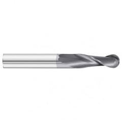 1/2 x 1-1/2 x 4 2 Flute Ball Nose  End Mill- Series 3215XL - Caliber Tooling