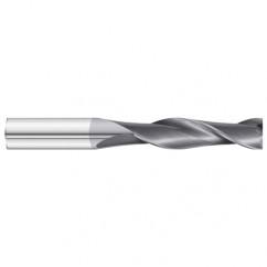 7/16 Dia. x 6 Overall Length 2-Flute Square End Solid Carbide SE End Mill-Round Shank-Center Cut-TiAlN - Caliber Tooling