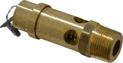 Conrader - 3/4" Inlet, ASME Safety Relief Valve - 125 Max psi, Brass, 504 Cubic' per Min - Caliber Tooling