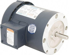 Leeson - 1 Max hp, 1,800 Max RPM, Premium Efficient Electric AC DC Motor - 575 V Input, Three Phase, 56C Frame, C-Face Mount, TEFC Enclosure - Caliber Tooling