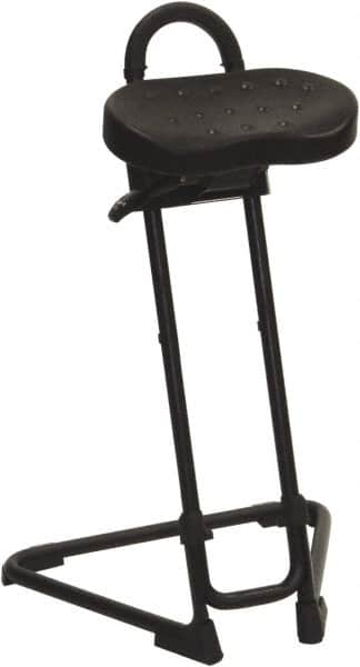 ShopSol - Swivel & Adjustable Stools Type: Sit-Stand Stool Base Type: Tubular Steel - Caliber Tooling