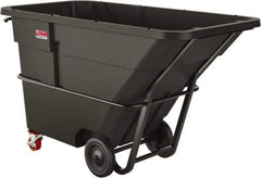 Suncast - 1,300 Lb Load Capacity, 33 Bushels, 1-1/2 Cu Yd, Polyethylene Tilt Truck - 41.28" Wide x 85.87" Long x 47.89" High, Matte Gray - Caliber Tooling