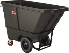 Suncast - 2,200 Lb Load Capacity, 22 Bushels, 1 Cu Yd, Polyethylene Tilt Truck - 33.87" Wide x 70" Long x 45.16" High, Matte Gray - Caliber Tooling