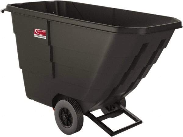 Suncast - 750 Lb Load Capacity, 16 Bushels, 0.75 Cu Yd, Polyethylene Tilt Truck - 31" Wide x 69.3" Long x 41" High, Matte Gray - Caliber Tooling