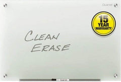 Quartet - 36" High x 48" Wide Dry Erase - Glass, Includes Dry-Erase Marker, (2) Rare-Earth Magnets & Mounting Kit - Caliber Tooling