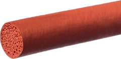 Value Collection - 100' Long, Silicone Foam Cord - 1/8" Diam, Red - Caliber Tooling