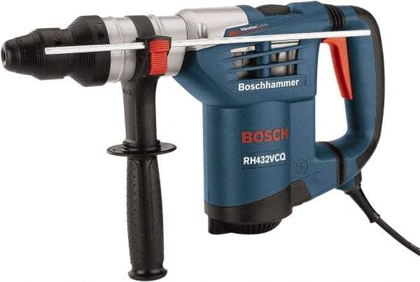 Bosch - 120 Volt 1-1/4" Keyless Chuck Electric Rotary Hammer - 0 to 3,600 BPM, 0 to 750 RPM, Reversible - Caliber Tooling