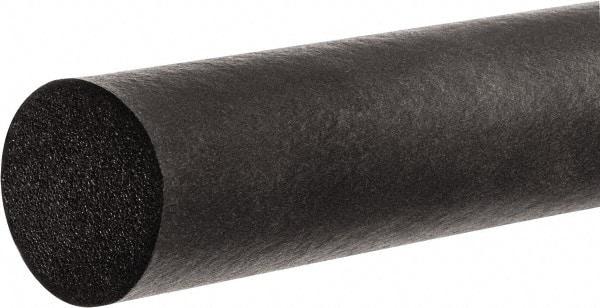 Value Collection - 15' Long, Neoprene Foam Cord - 1/4" Diam, Black - Caliber Tooling