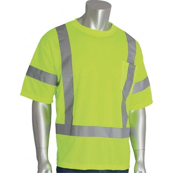 PIP - Size 4XL Hi-Vis Yellow High Visibility Short Sleeve T-Shirt - Caliber Tooling